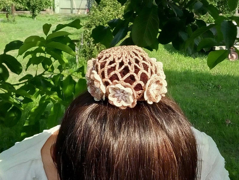 Crochet Pattern PDF Bun Cover Hair Net Hair Accessories Etsy