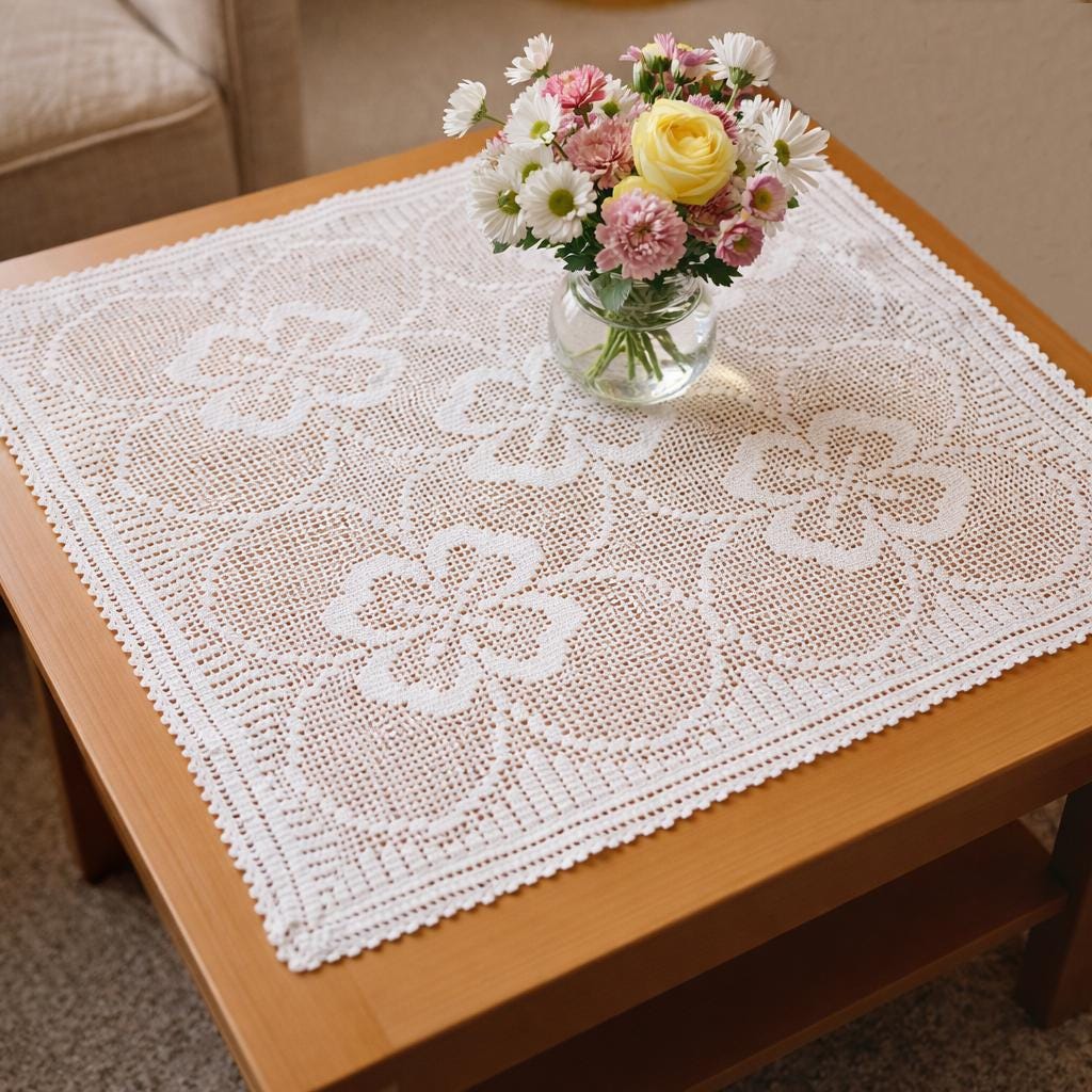 Quaker lace tablecloth - Etsy 日本