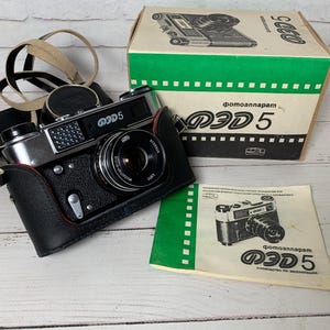 Vintage FED 5 35mm Film Camera, Working Excellent Condition, Manual Collectors Rangefinder Gift for Collector Photography, Retro Photo-shoot