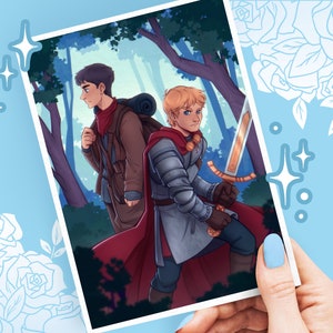 Impression d&#39;art MERLIN et ARTHUR - Poster - Merlin BBC - A6 / A5 / A4