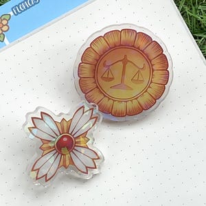 ACE ATTORNEY Holographic Acrylic Pins - Lawyers badge - (2 inches / 5cm)