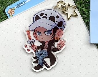 ONE PIECE Acrylic Charm - Trafalgar Law - (3 inches / 7.6 cm)