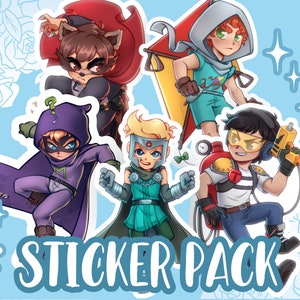 FRACTURE BUT WHOLE Matte Vinyl sticker pack - South Park Kids - ( 3 in / 7,6 cm)