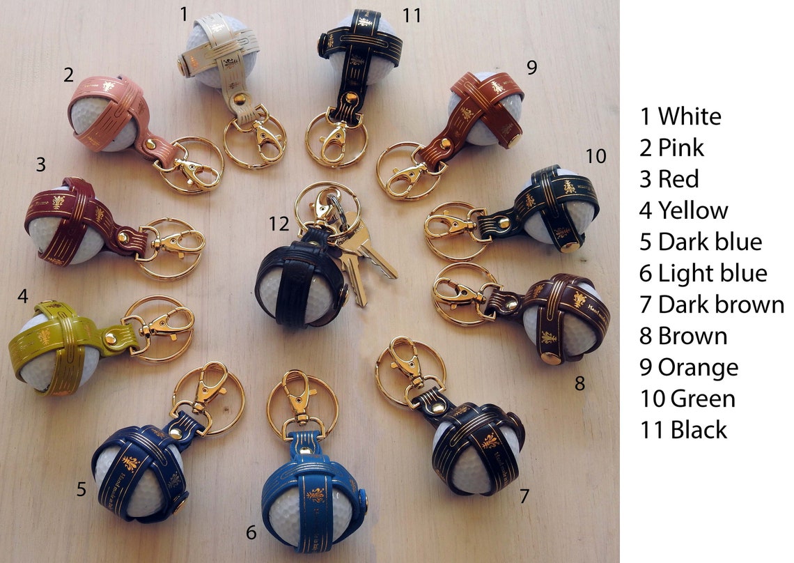 Porte-clés De Golf En Alliage De Zinc - Avec Club Et Balle - Cadeau Pour Golfeur - 2