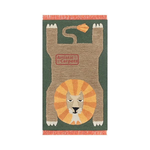 Lion Rug Etsy