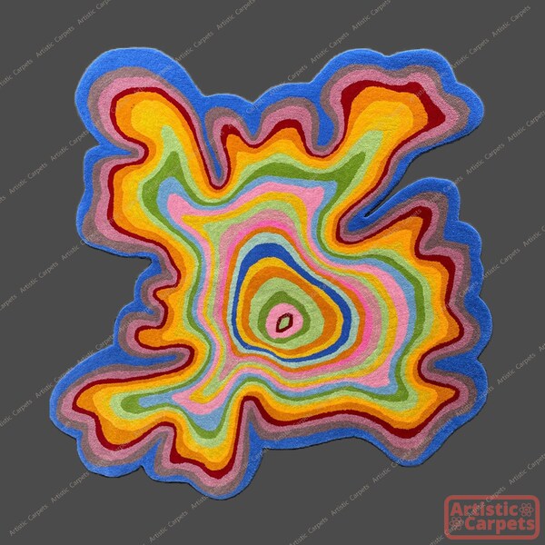 Abstract Shaped Rug - Etsy