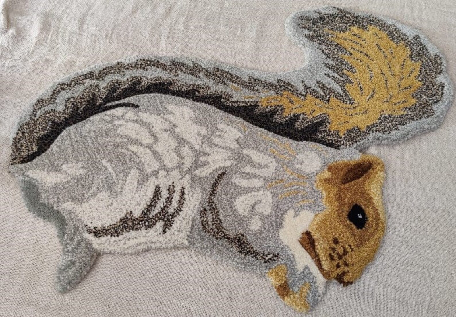 Squirrel Rug Kids Rugs Animal Rug Hand Tufted Rug Carpet Kids Etsy