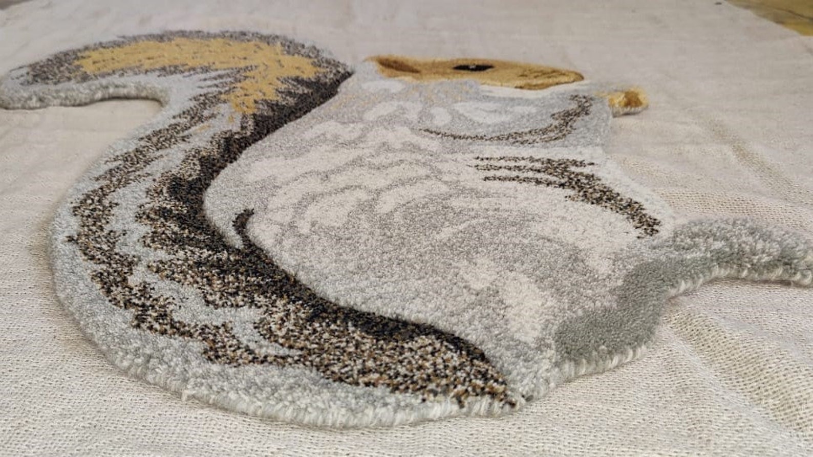 Squirrel Rug Kids Rugs Animal Rug Hand Tufted Rug Carpet Kids Etsy