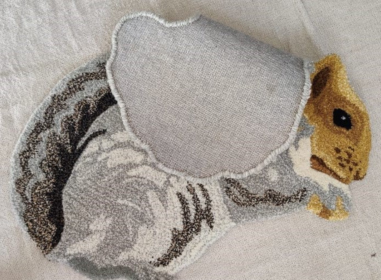 Squirrel Wool Rug Kids Rugs Animal Wool Rug Hand Tufted Etsy