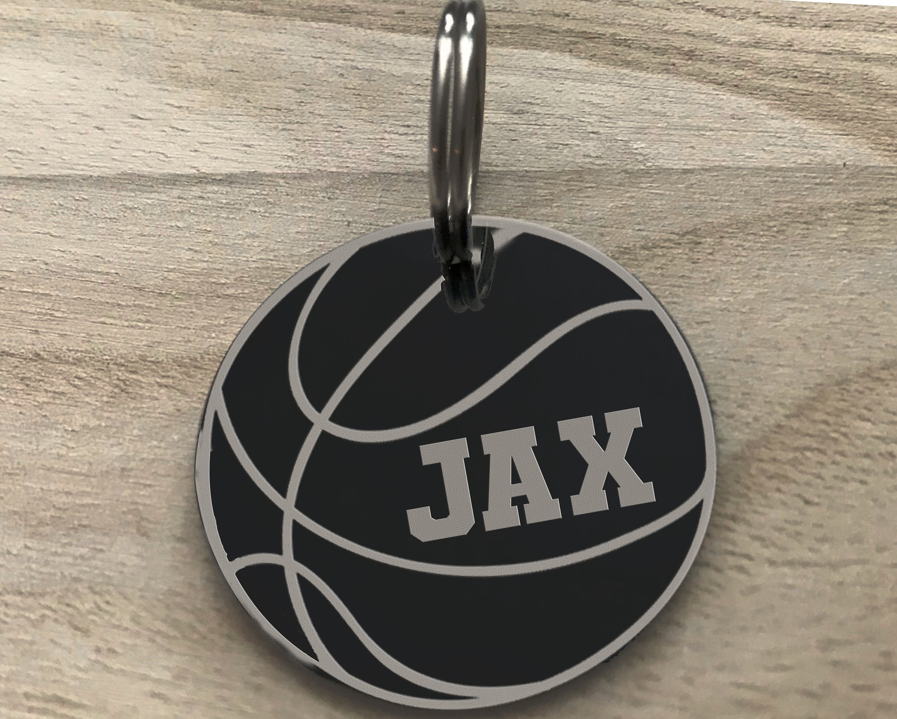 Personalized Basketball Pet Tag Custom Engraved Dog Tag Pet Etsy