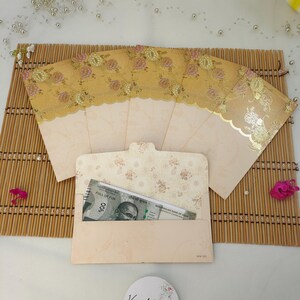 Gujarati Shagun-envelop voor festivals/bruiloftceremonies Traditionele Sagan Lifafa Ginni-muntenzakje Aangepaste cadeau-enveloppen om cadeau te doen