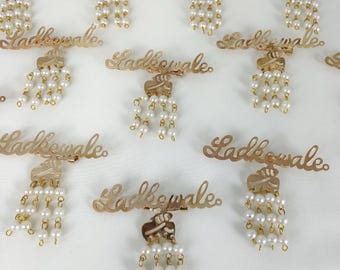 ladkewale Gold Plated Brooch/ Pin badges Wedding Favors Brooch groom  side brooch Indian Wedding Accessories/ baarati brooch/dulhe wale