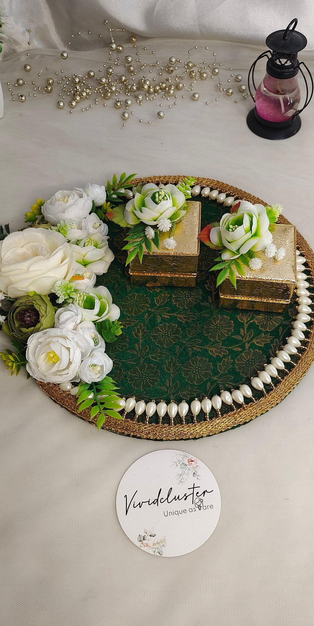 Decorative Ring Platter Ceremony-islamic Wedding Favour Engagement