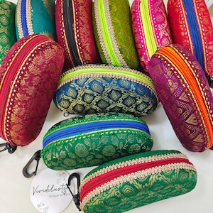 Brocade sunglasses case for Gifting,Giveaway return gifts bridalshower/babyshower,dholki favour House warming,haldiMehandi favor glass cover