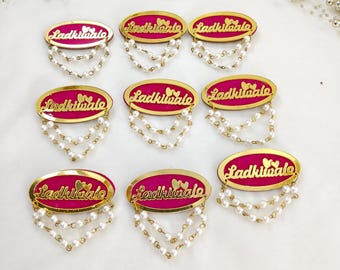 Ladkivale brooch for brides family/wedding brooches for girls stylish  function brooch pins/bridesmaid pakistani/nikkah dulhan vale favour