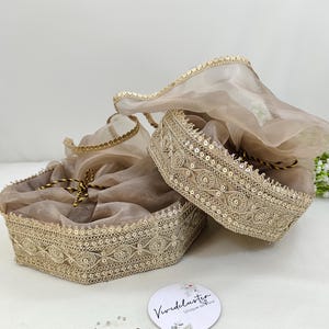 Wedding decorative shagun hamper box, sikh/punjabi/Muslim bridesmaids wedding return, baby shower, welcome gifts packing basket/ trays