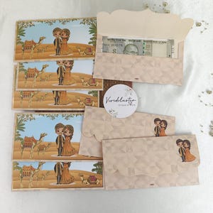 Shagun Envelope for Wedding| Mehndi/Haldi Ceremony Favors| Sagan Money Gift Lifafa| Cash Holder for Teej Karwa Chauth| Indian Gift Envelopes