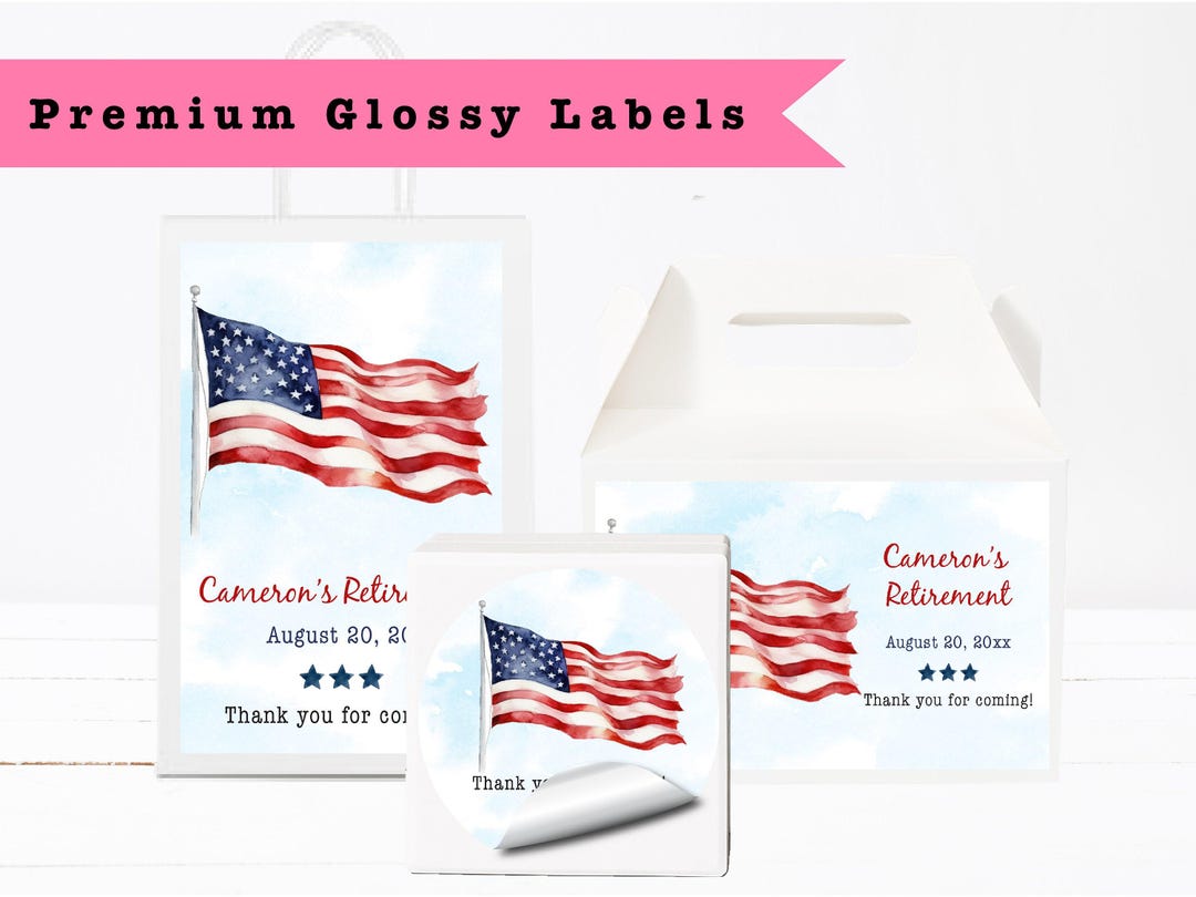 Patriotic USA American Flag 4th of July Military Soldier PRINTED Glossy ...