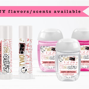 Two Legit To Quit 2nd Hip Hop 90's Music Birthday For Girls - Lip Balms Chap Stick or Hand Wash - Best Party Favor Idea