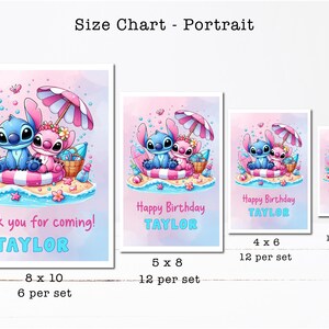 a set of three greeting cards with a picture of a baby stitch stitch stitch stitch