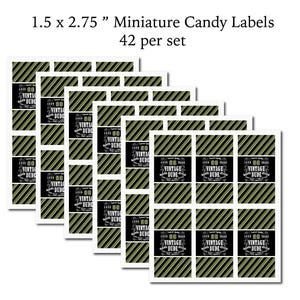 Vintage Dude The Man Myth Legend Men's 60th or Any Age - PRINTED CANDY WRAPPERS Chocolate Kiss Stickers - image 2