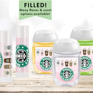 Coffee House Cafe Latte | Cappuuccino   - Lip Balms Chap Stick or Hand Wash - Best Party Favor Idea