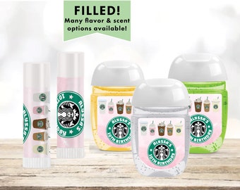Coffee House Cafe Latte | Cappuuccino   - Lip Balms Chap Stick or Hand Wash - Best Party Favor Idea
