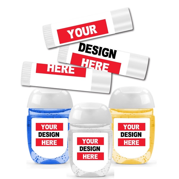 Your Own Image Design Logo Printing - Lip Balms Chap Stick or Hand Wash - Best Party Favor Idea