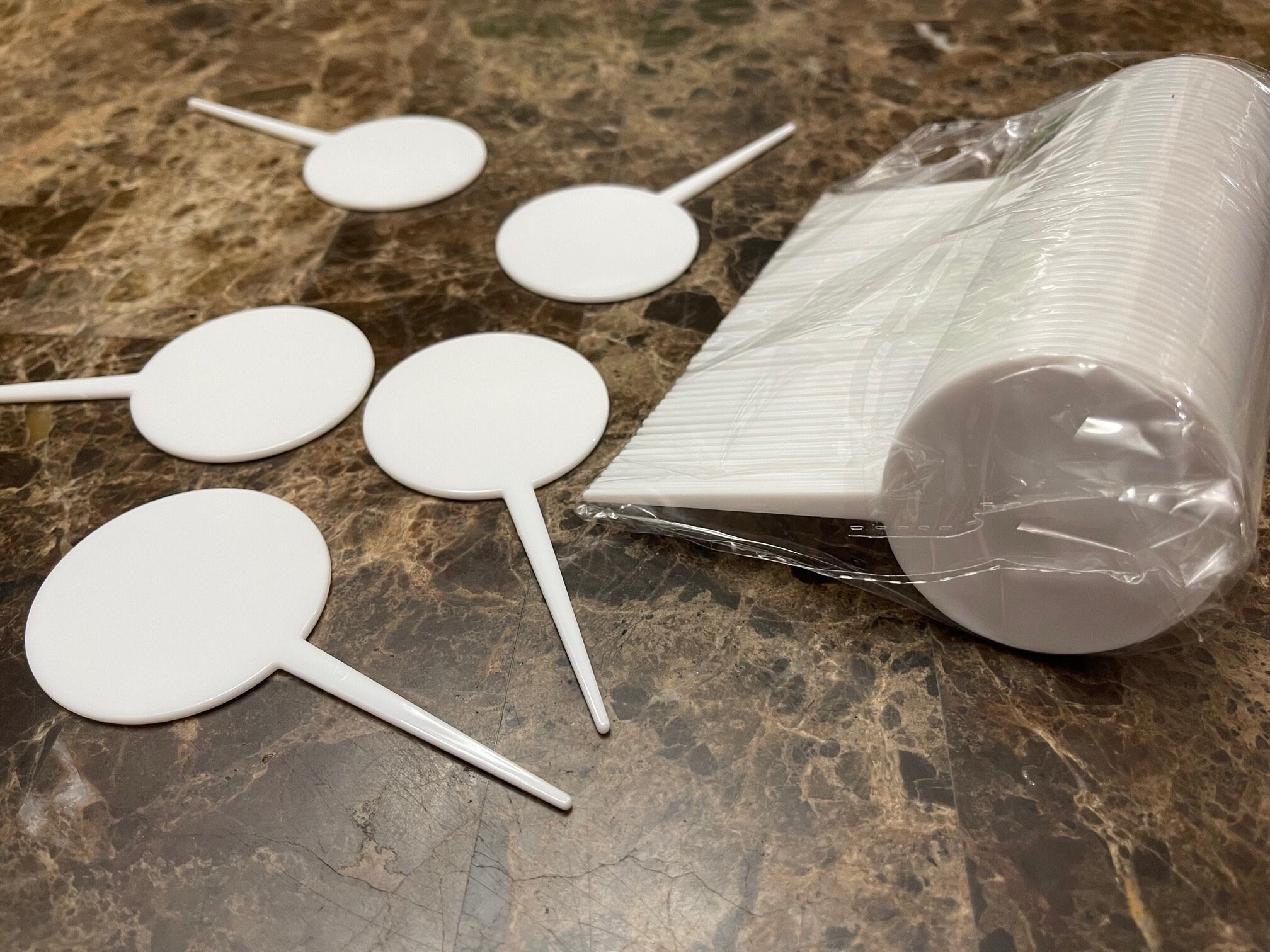 SALE!!! 50% off 50 Plastic Cupcake Picks  - Blank