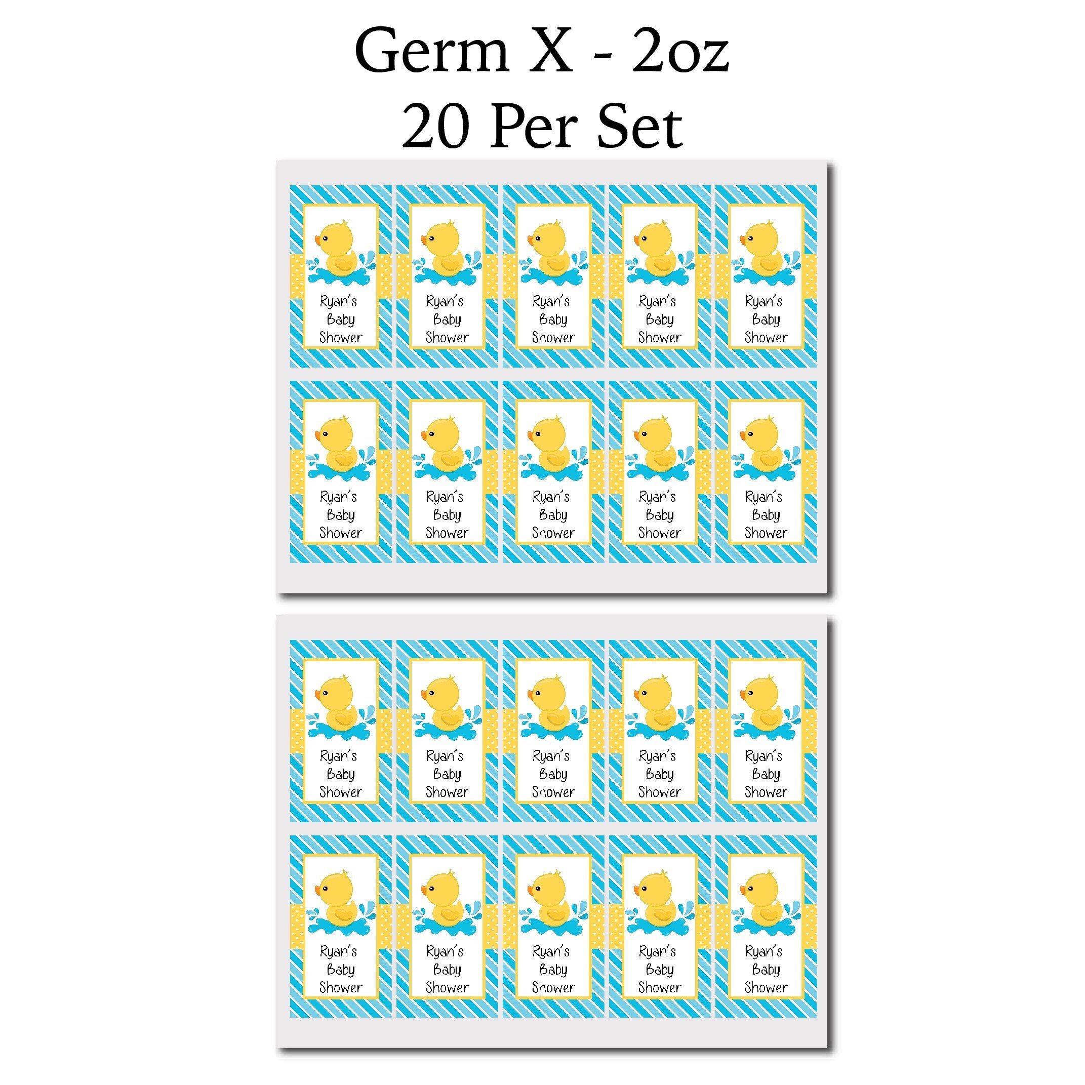 Cute Little Rubber Duck Duckling PRINTED GLOSSY LABELS for | Etsy