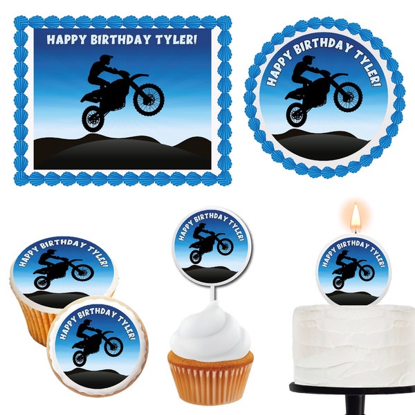 Bike Cupcake Toppers Etsy