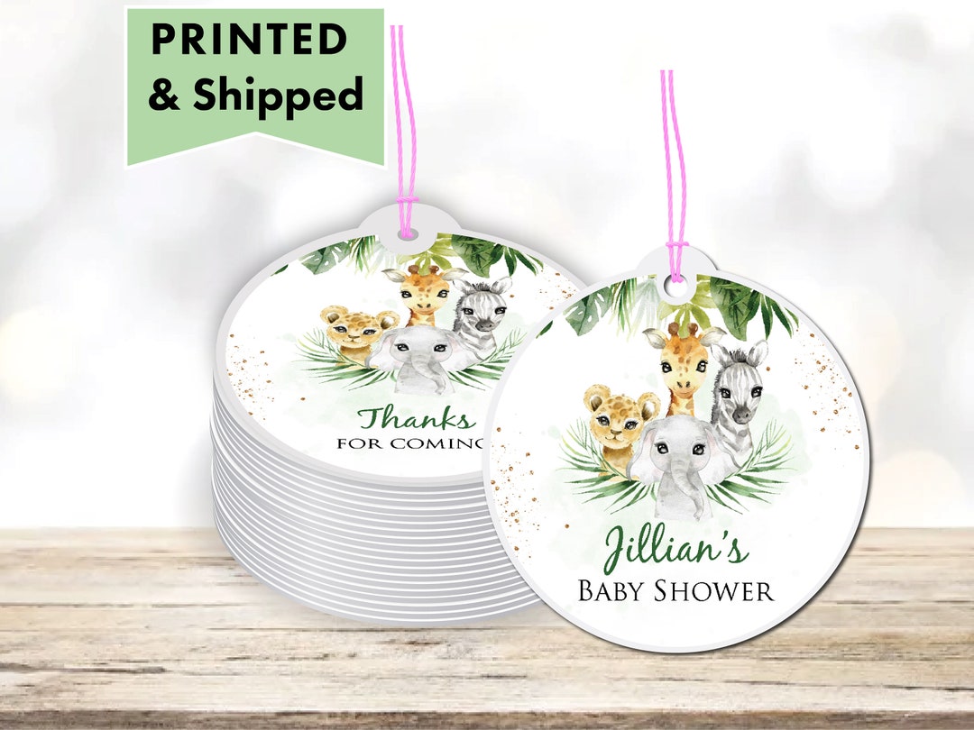 Jungle Safari Animals Greenery Gender Neutral Boy Baby Shower Birthday ...