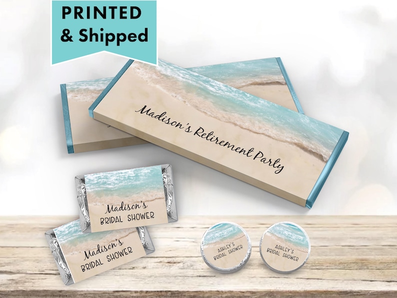 Watercolor Beach Summer Blue Ocean Tropical Vintage Rustic Seaside ...