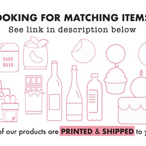 a picture of a bunch of items with the words looking for matching items? see