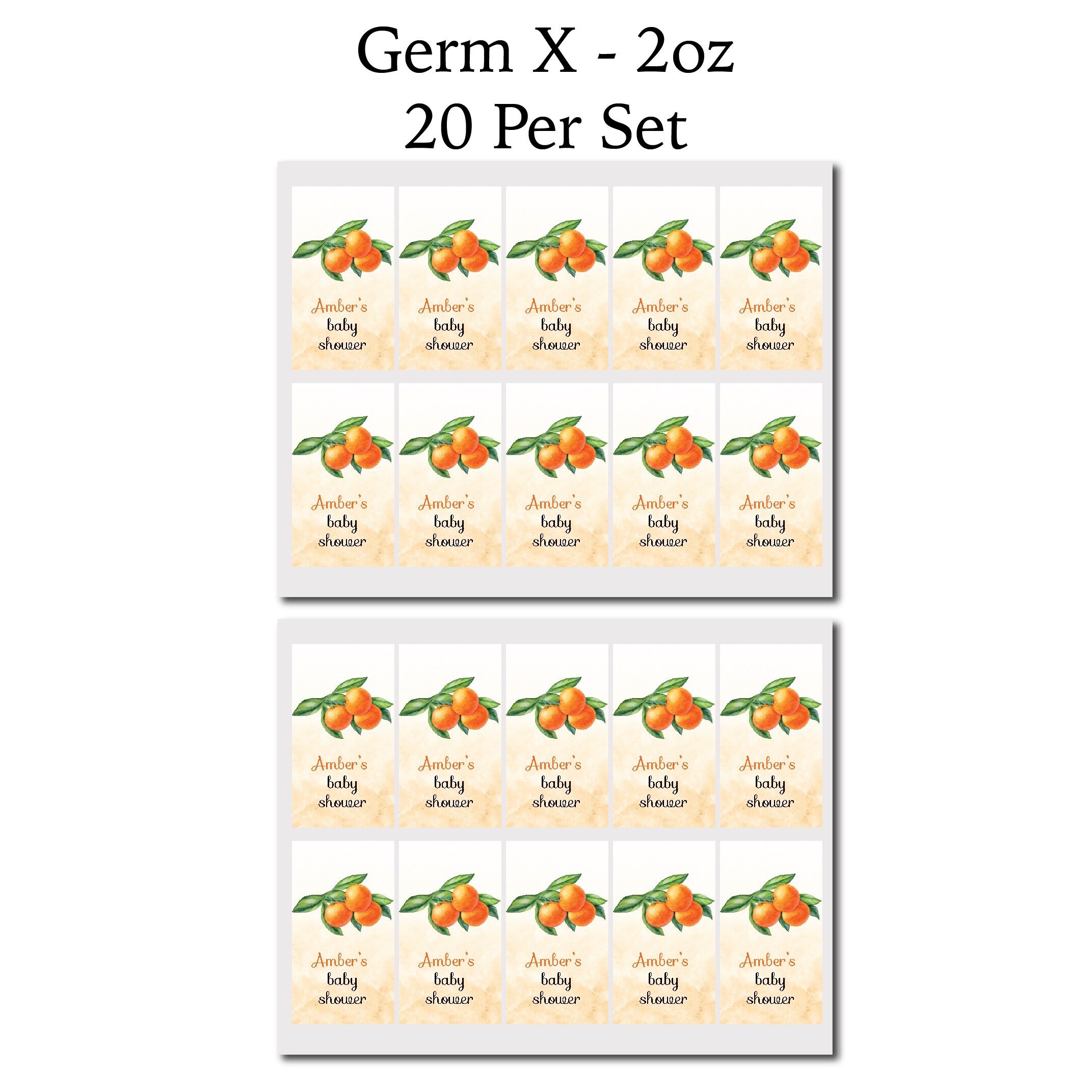 Little Cutie Clementine PRINTED GLOSSY LABELS for Lip Balm Etsy