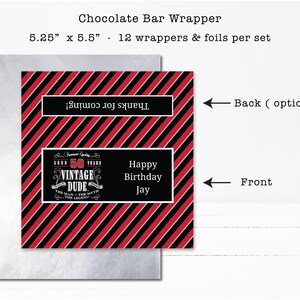 a chocolate bar wrapper is shown with instructions
