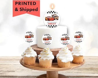 Cars Growing up two Fast, Fast One  Lightning McQueen Mater  Cake decorations, candle cake toppers, cupcake pick toppers