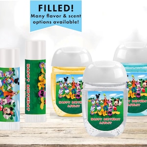 Mickey Mouse Clubhouse Inspired  - Lip Balms Chap Stick or Hand Wash - Best Party Favor Idea