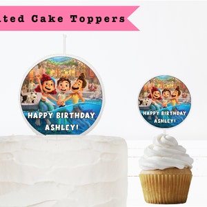 Buy ZEADERS Luca Cake Topper And Cupcake Toppers Set, Happy Birthday Cake  Toppers Set Decorations for Children (32PCS) Online at desertcartUAE