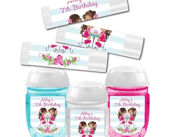 Tea Party Adorable Cute Little Girls Par-Tea   - Lip Balms Chap Stick or Hand Wash - Best Party Favor Idea