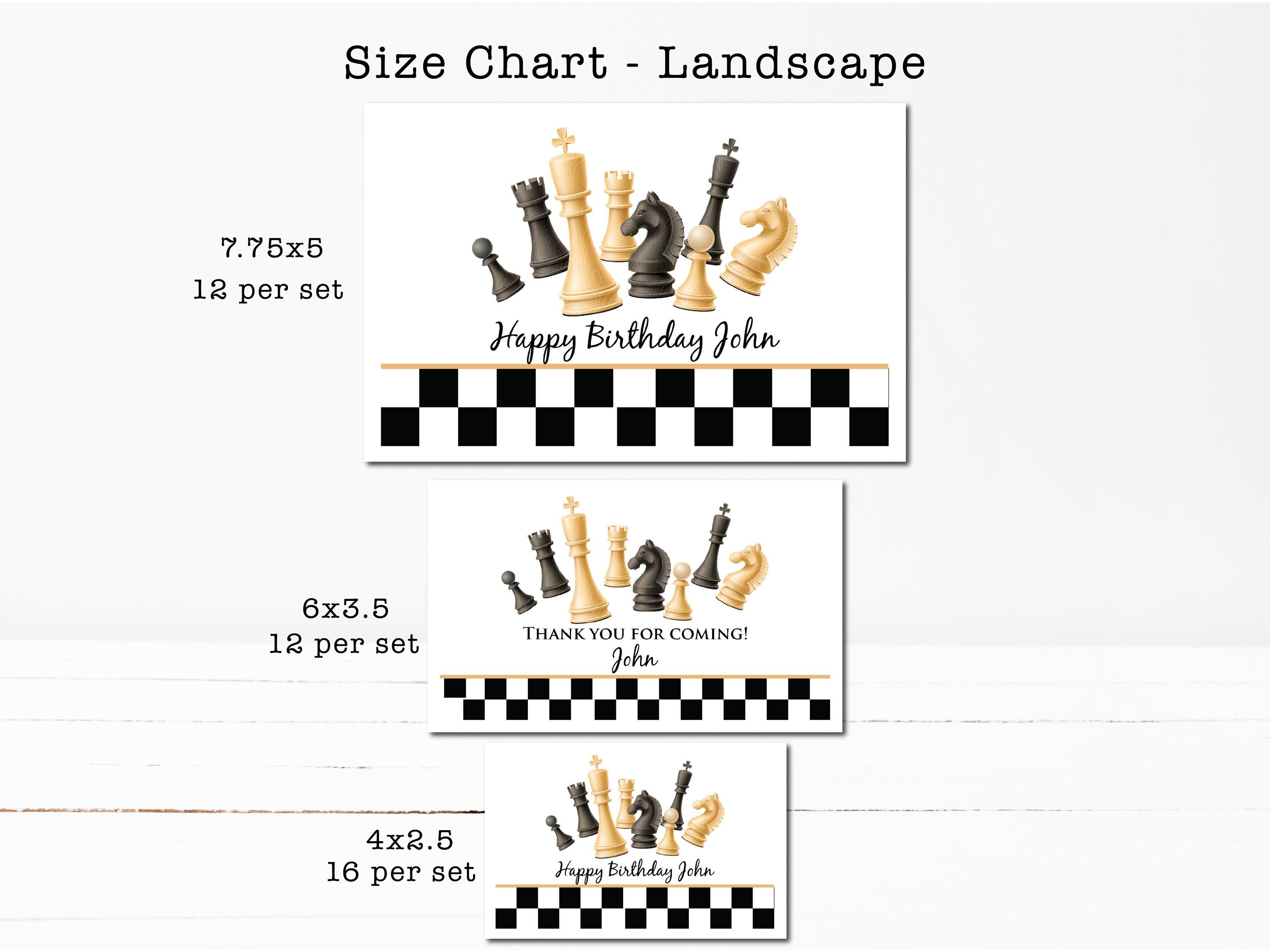 Chess Game Night Chess Board Games Party Chess Player Club PRINTED ...