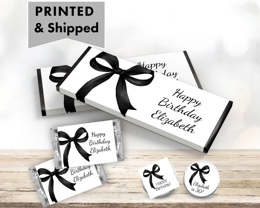 Black Bow Elegant Black Ribbon Coquette Black & White Party Watercolor ...