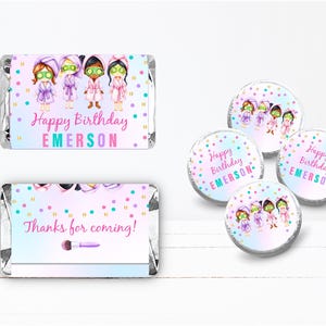 a candy bar with a happy birthday message on it