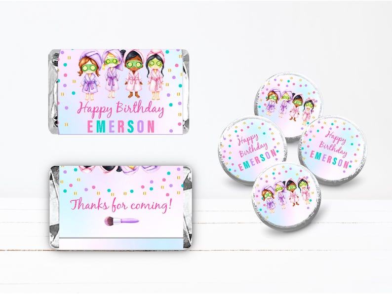 a candy bar with a happy birthday message on it
