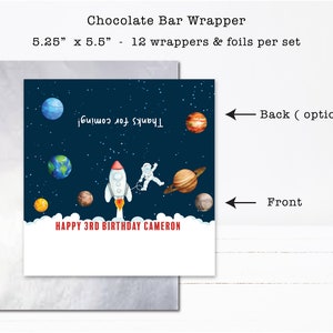 Outer Space Birthday Planets Rocket Ship Astronaut Galaxy Blast off ...