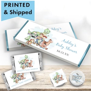 A Boy Story Modern Minimal Clouds It's a Boy Story Watercolor Toys  Hershey chocolate bar wrappers, mini candy labels kiss stickers BO08