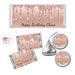 Rose Gold Dripping Glitter Metallic Sparkle Luxury Any Age or Occasion - PRINTED CANDY WRAPPERS Chocolate Kiss Stickers - 