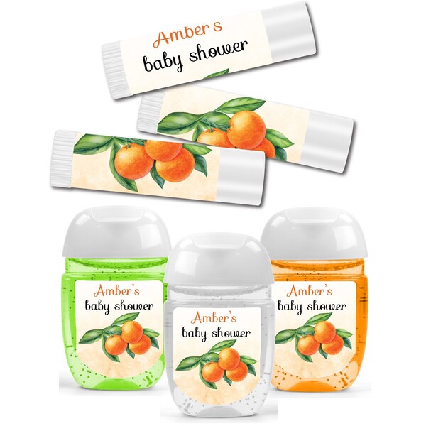 Little Cutie Clementine Orange Citrus - Lip Balms Chap Stick or Hand Wash - Best Party Favor Idea