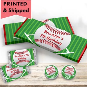 Baseball Field Baseball Game Day Baseball Field All-Star Sport Theme PRINTED CANDY BAR Wrappers Labels  Chocolate Kiss Stickers -