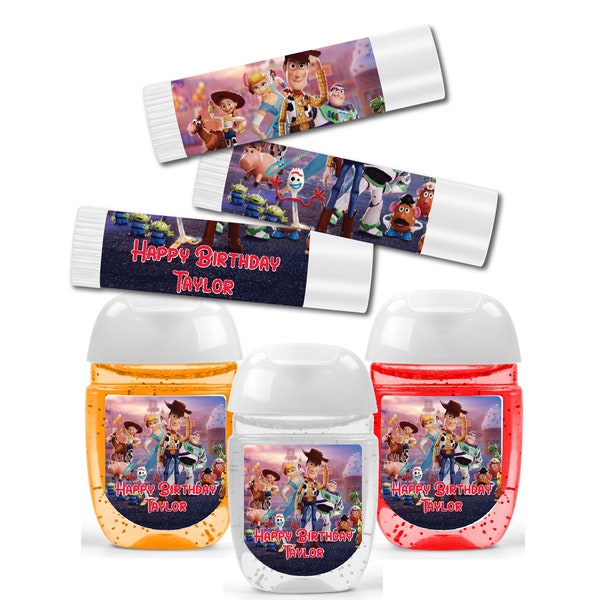 Toy Story - Lip Balms Chap Stick or Hand Wash - Best Party Favor Idea